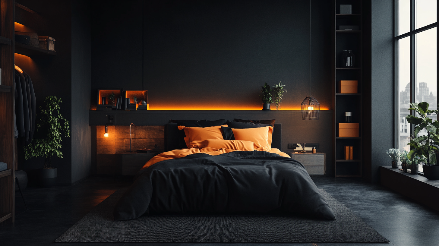 A_Black_Room_Balanced_with_Orange_Tones