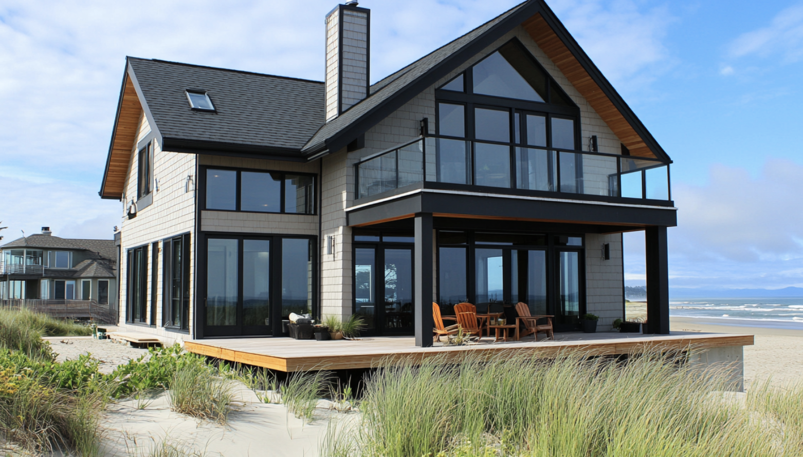 Beachfront_Grey_House_with_Black_Trim