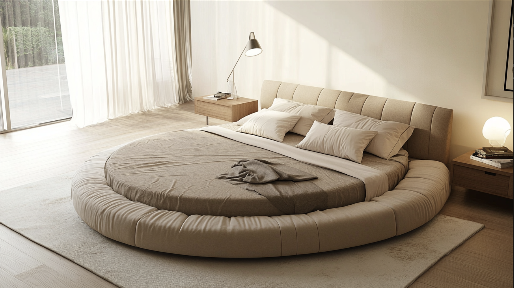 Beige_with_Circular_Bed