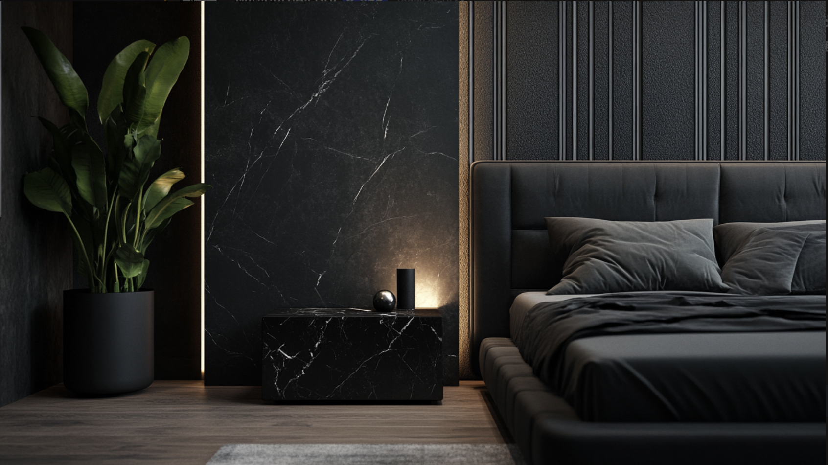 Black_Marble_Bedside_Table