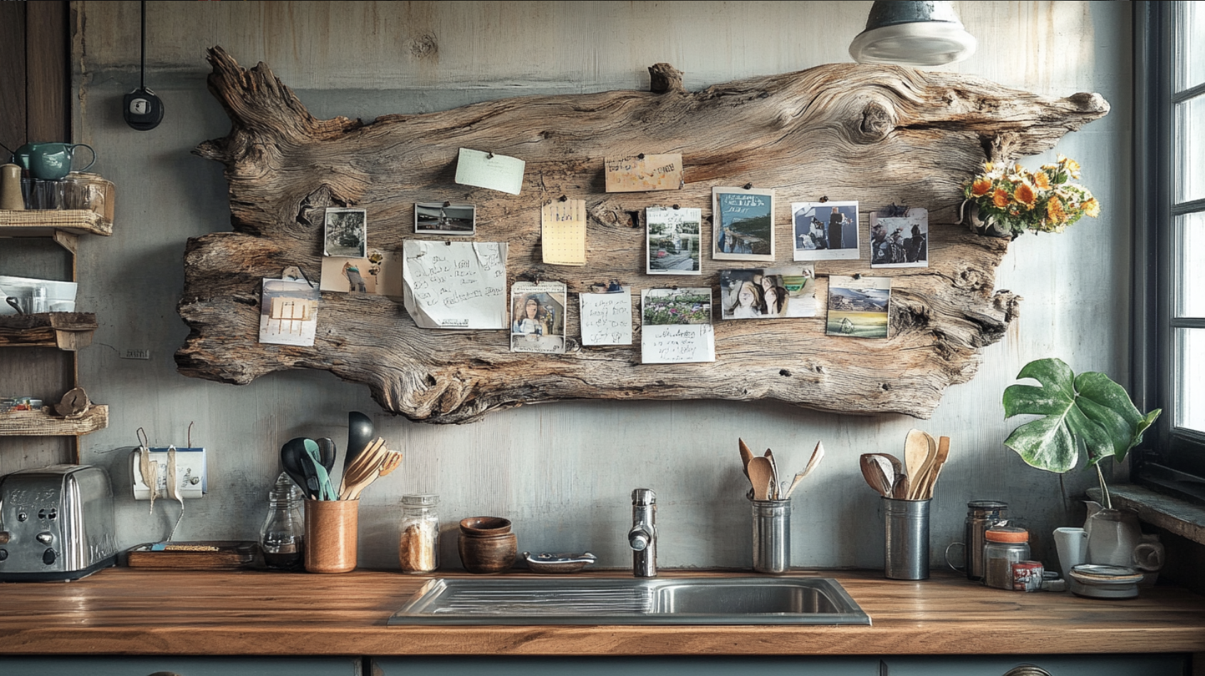 Boho_Kitchen_Message_Board_with_Driftwood