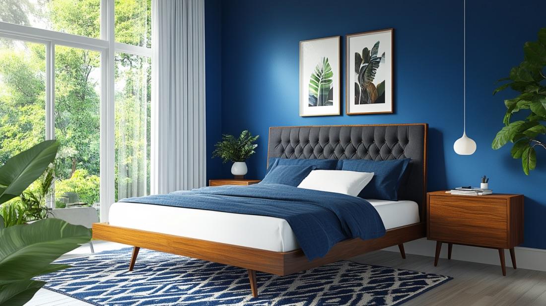 Bold_Blue_Mid-Century_Bedroom