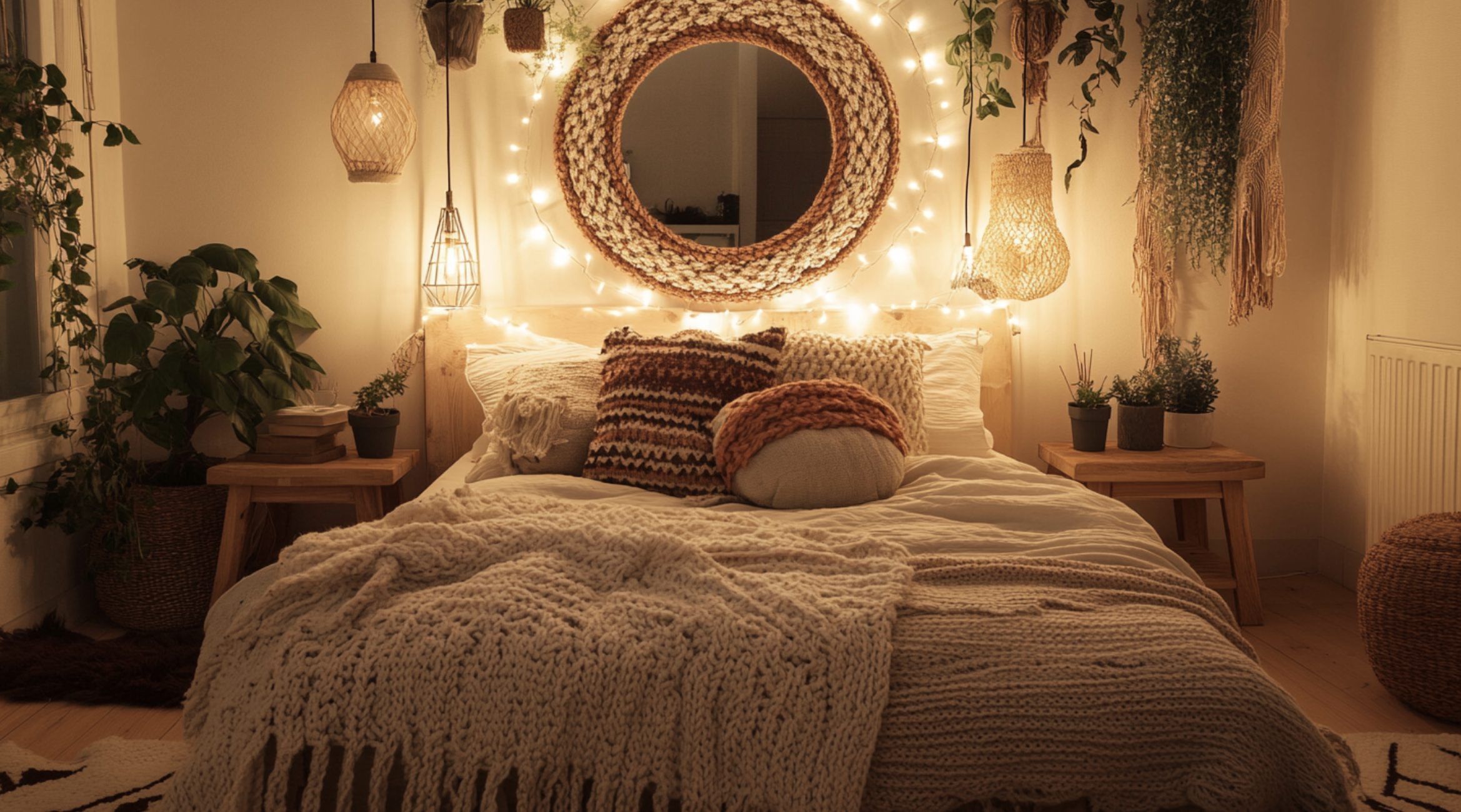 Cozy_String_Light_Bedroom