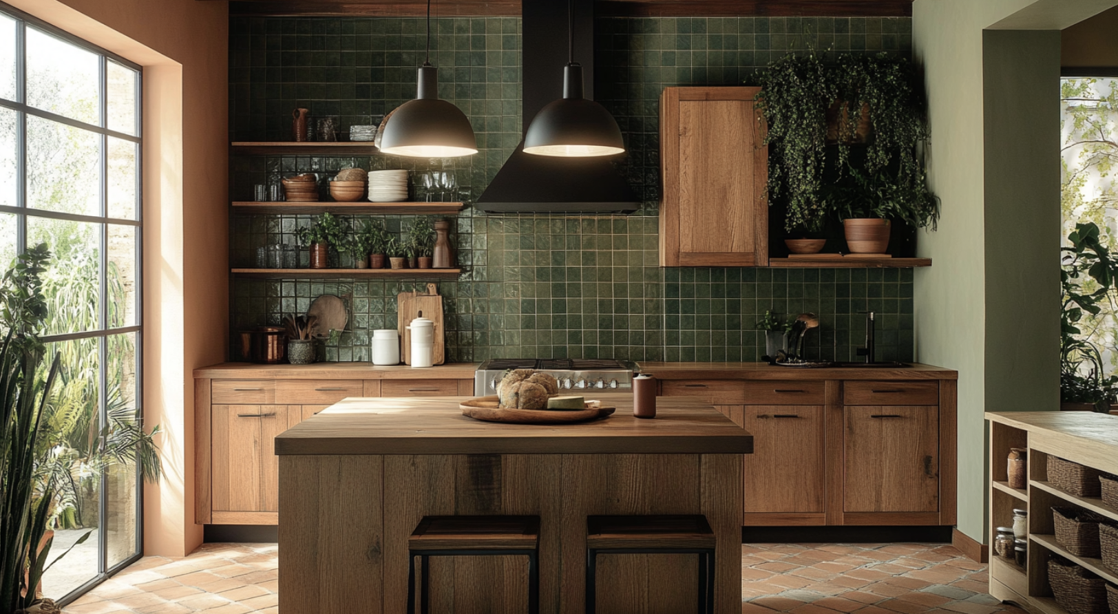 Earthy_Finishes_for_a_Warm_Mid-Century_Kitchen