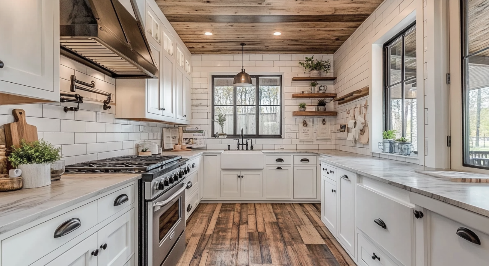 Farmhouse_Kitchen_with_Shiplap_Ceiling