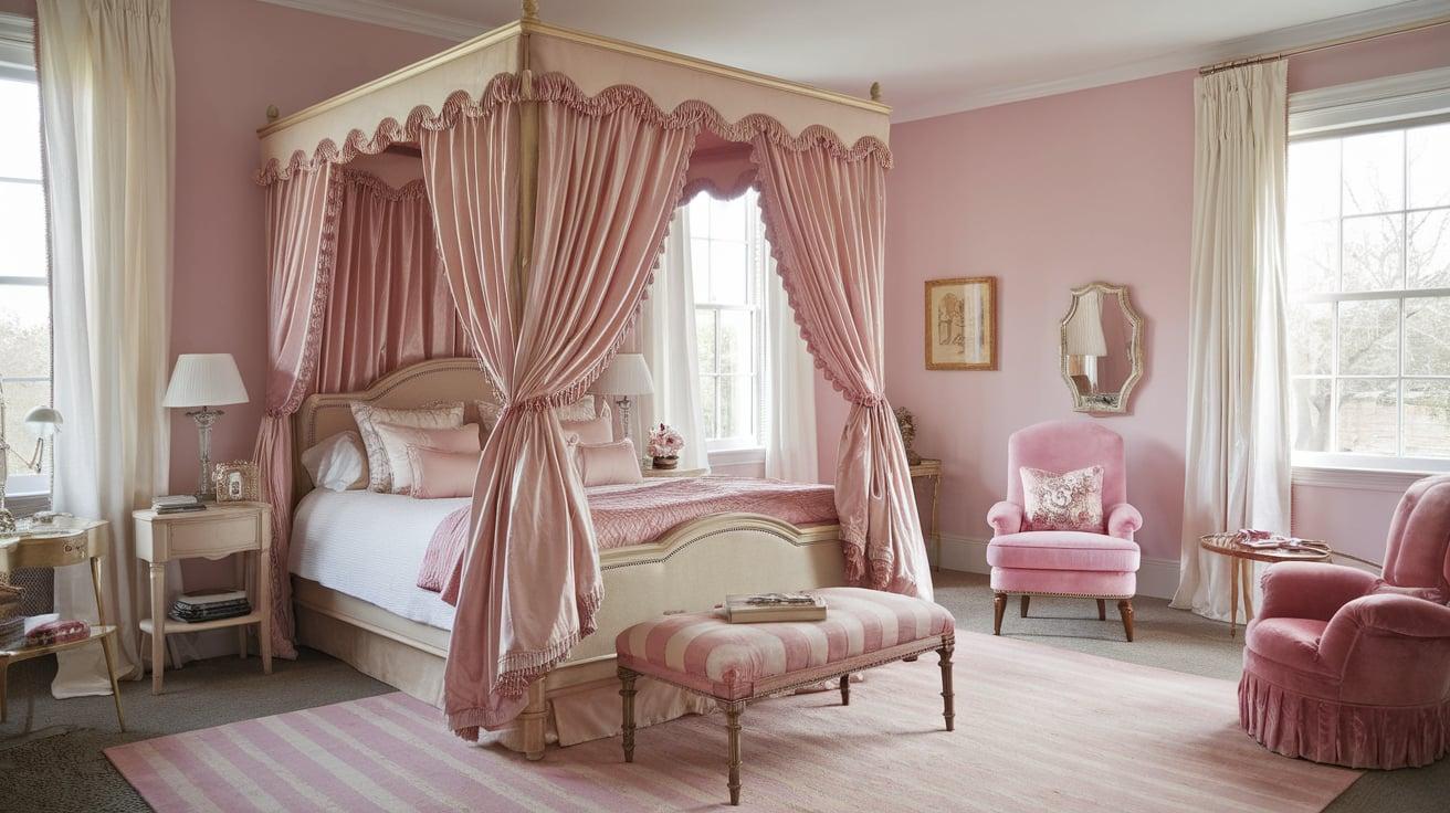 Four-poster_Bed_with_Satin_Curtains