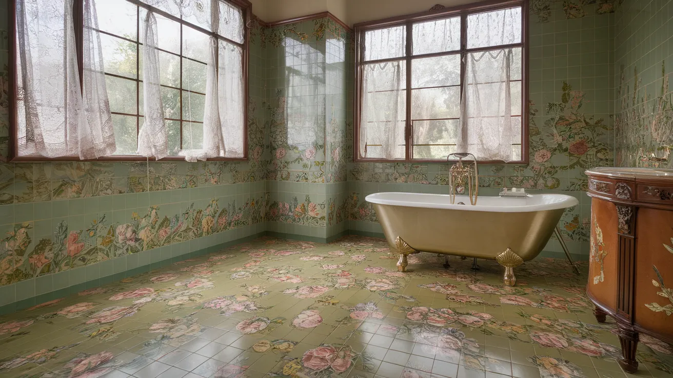 Garden-inspired_Victorian_Bathroom_withFloral_Tiles