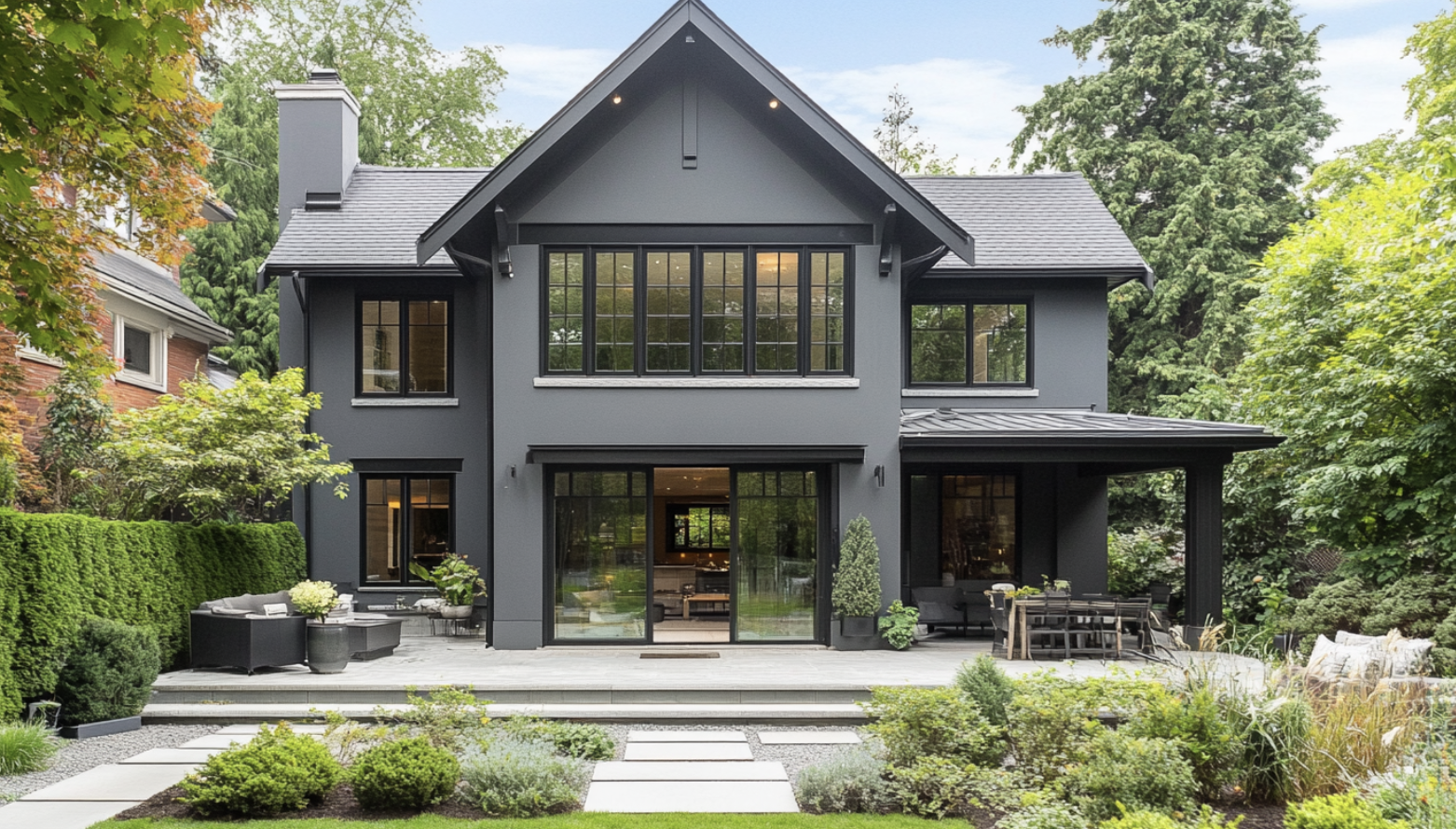 Grey_House_with_Black_Trim_and_Landscaped_Garden