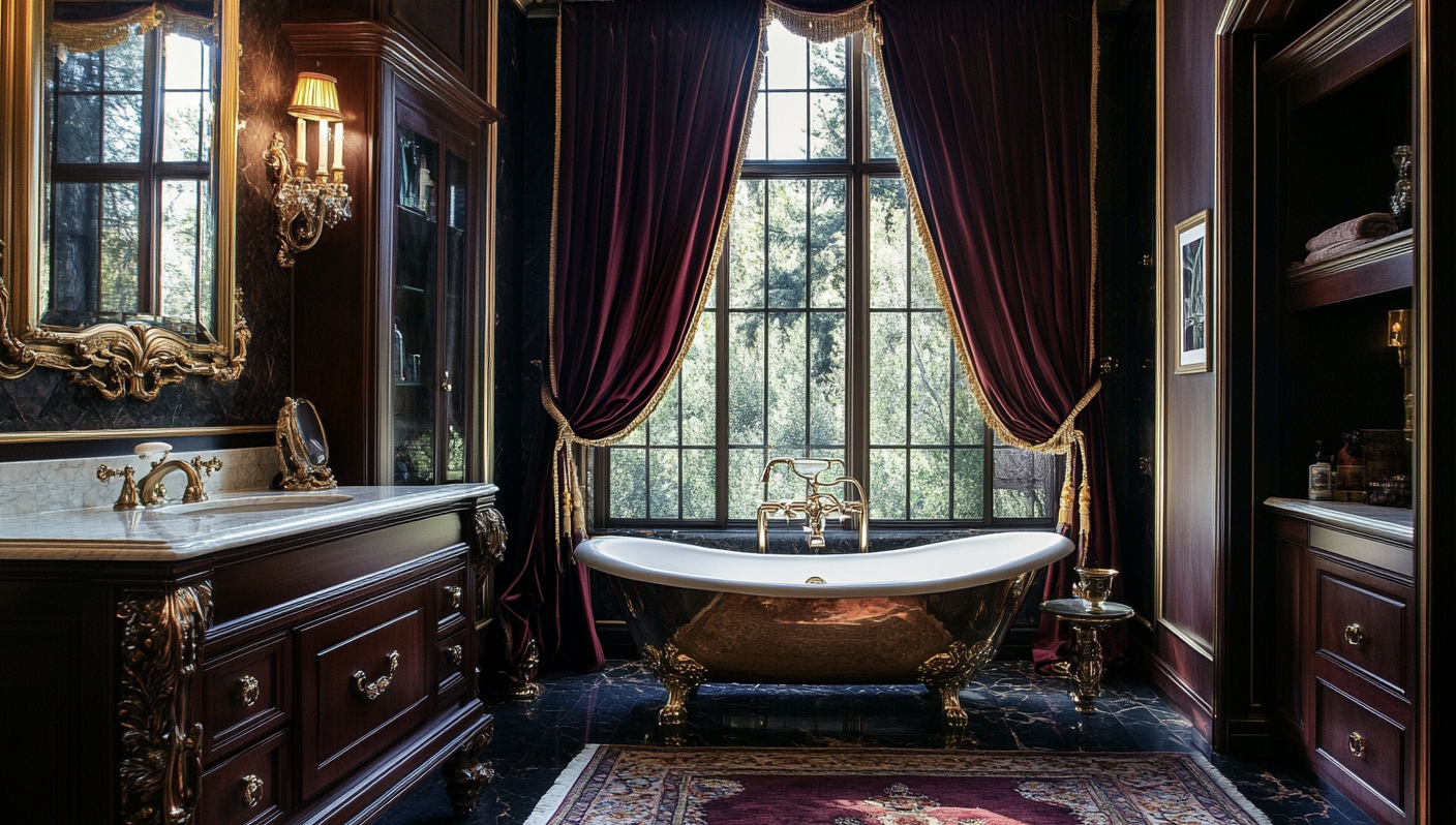 Luxurious_Victorian_Bathroom_with_Velvet_Drapes_and_Freestanding_Tub