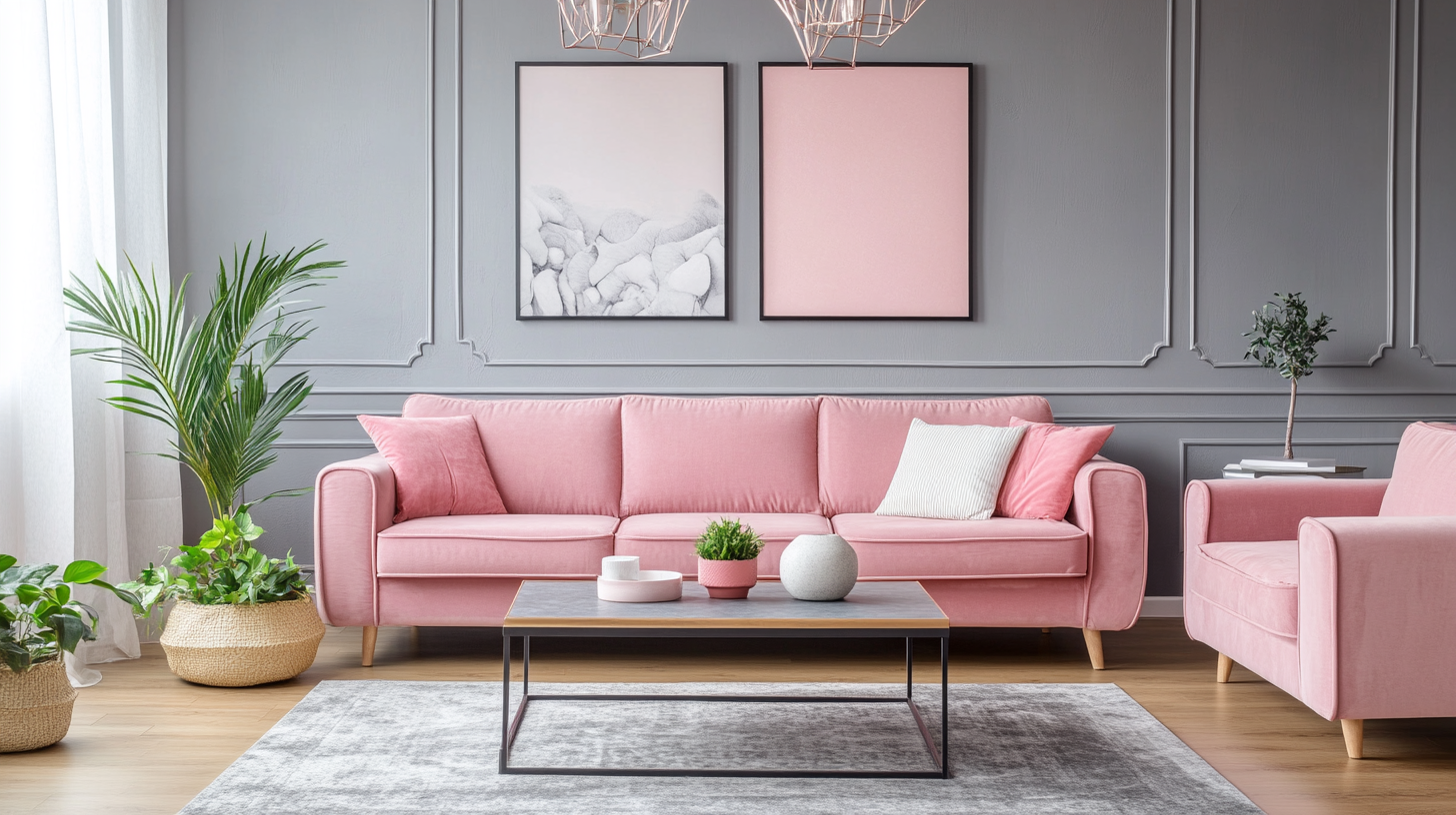 Pink_Couches_and_Grey_Walls