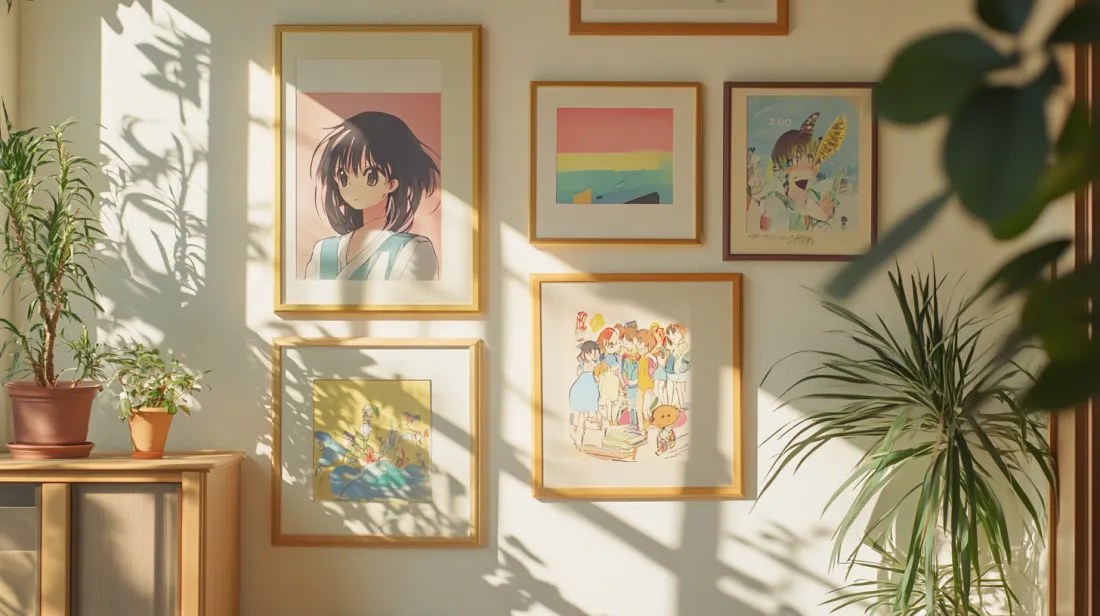 Retro_Anime_Posters_with_Pastel_Frames