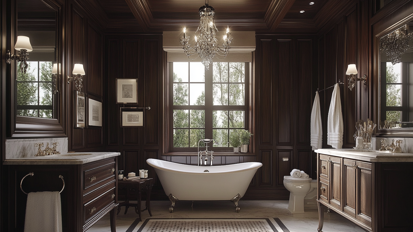 Victorian_Bathroom_with_Wood_Panel_Ceiling_and_Carved_Vanity