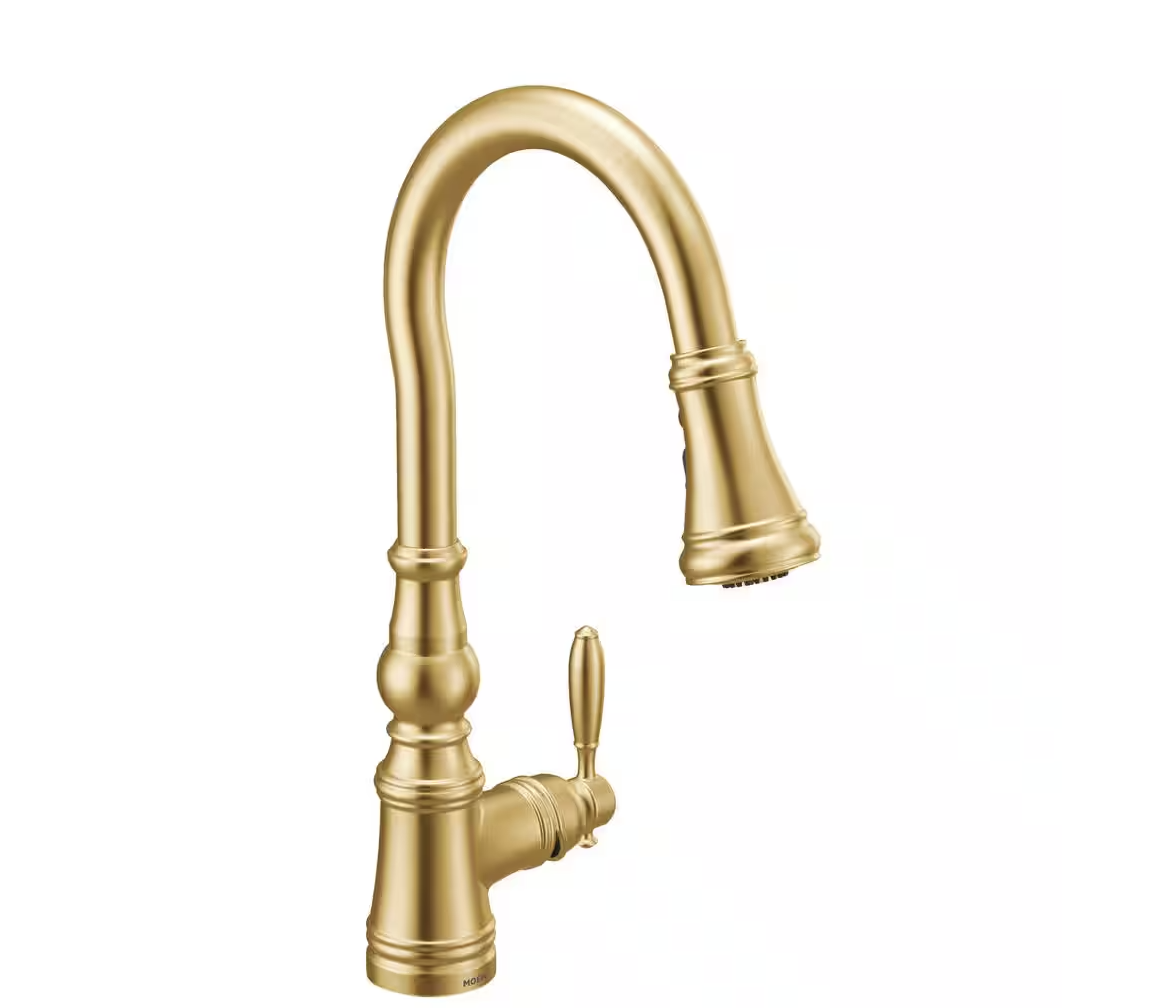 Weymouth_Single-Handle_Pull-Down_Sprayer_Gold_Faucet_Kitchen