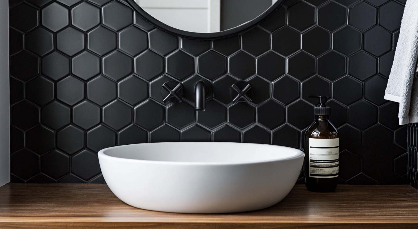 White_Tile_and_Black_Grout