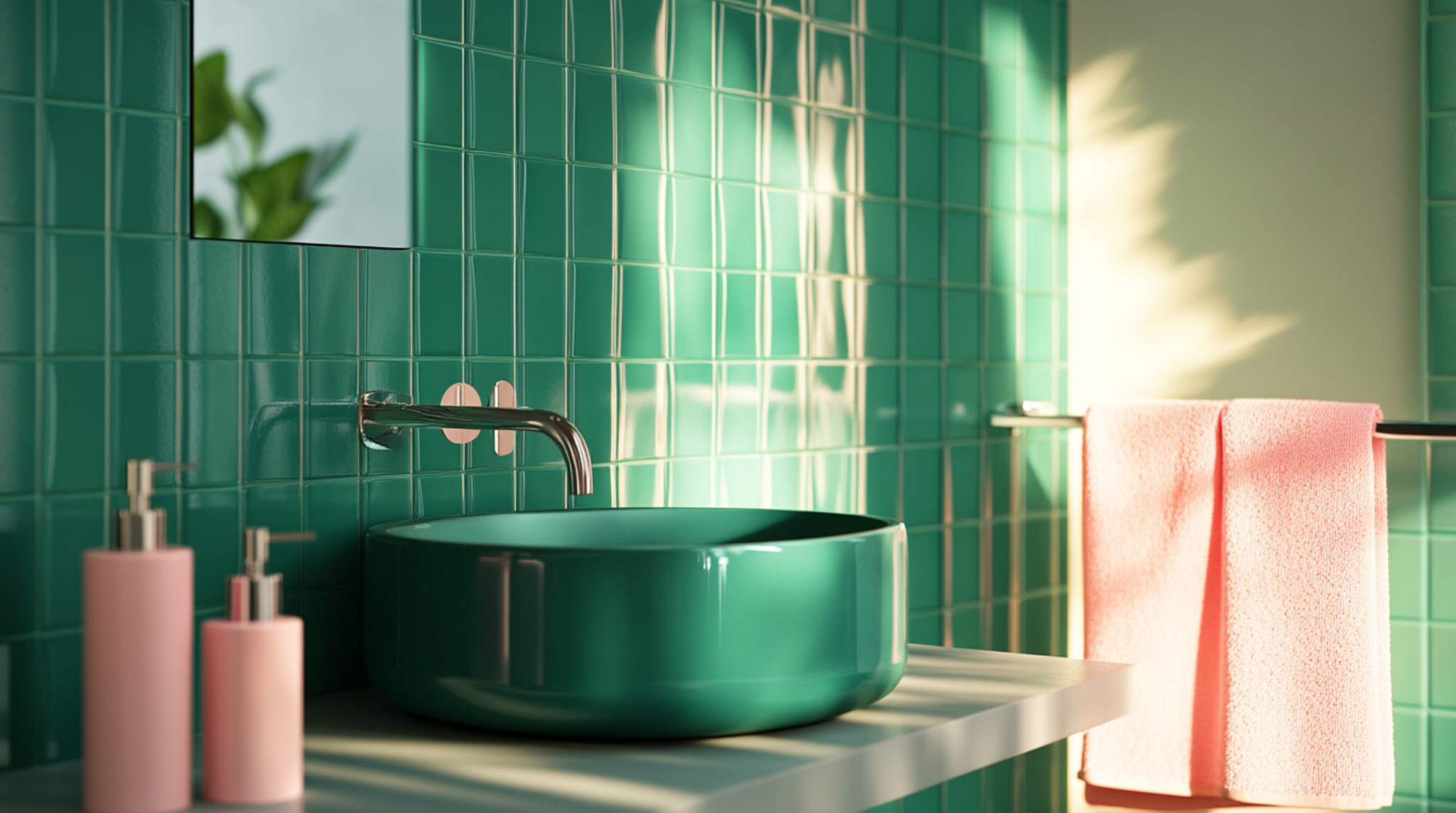 Add_Pink_Accents_to_Green_Tiles