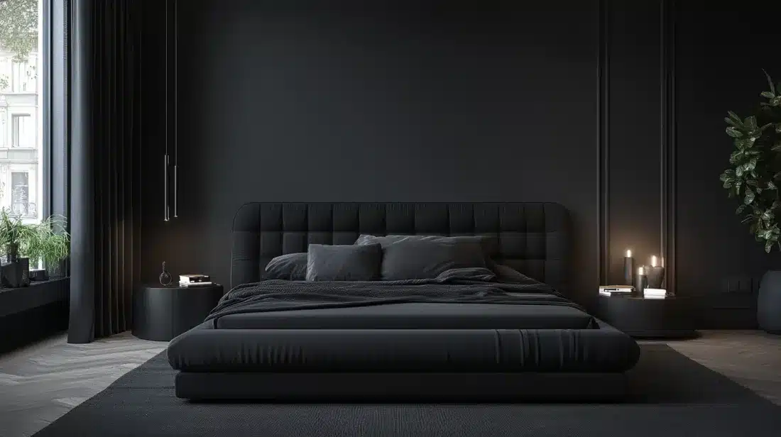 Black_Bed_Frame_with_Upholstered_Panels