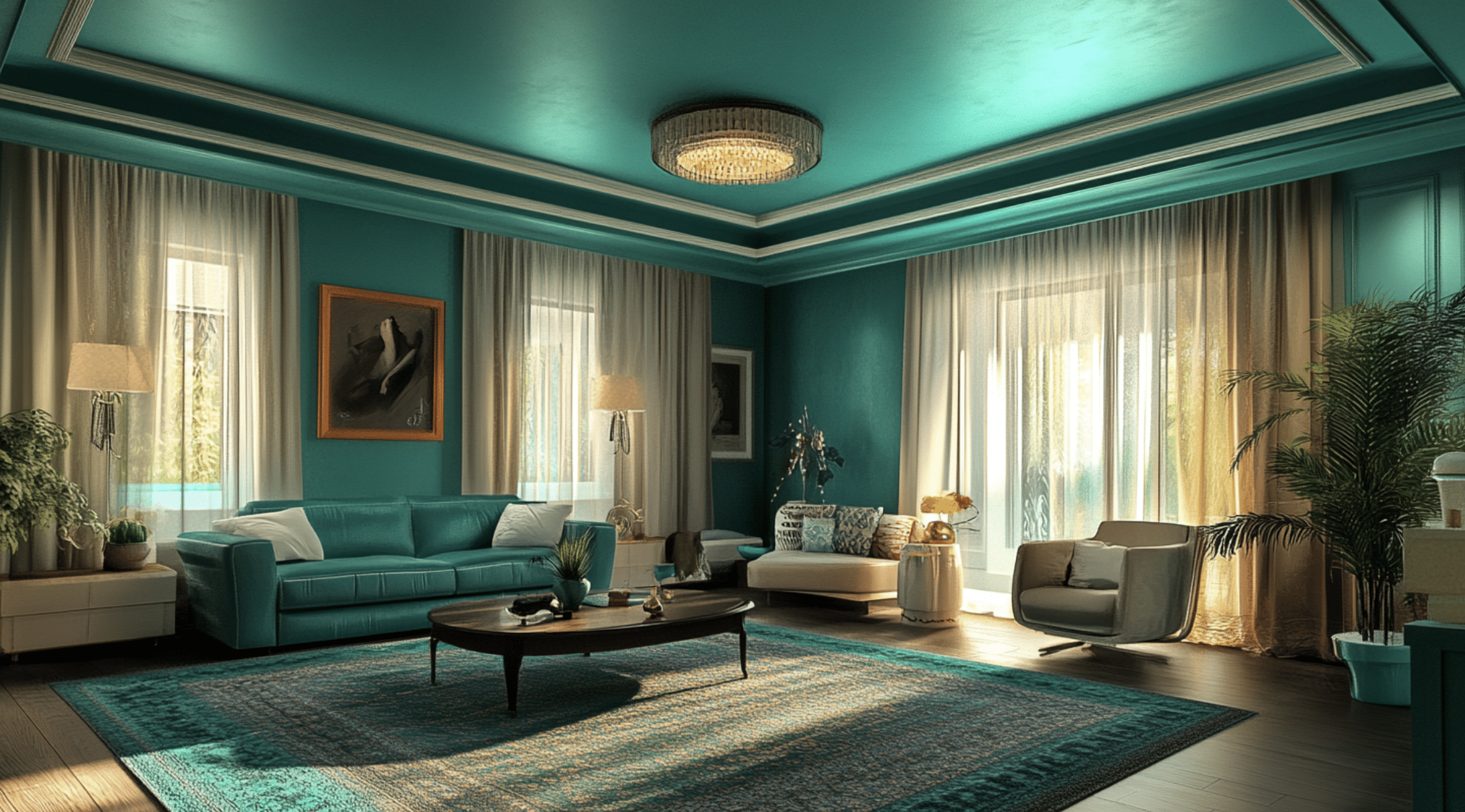 Bold_Teal_Ceiling