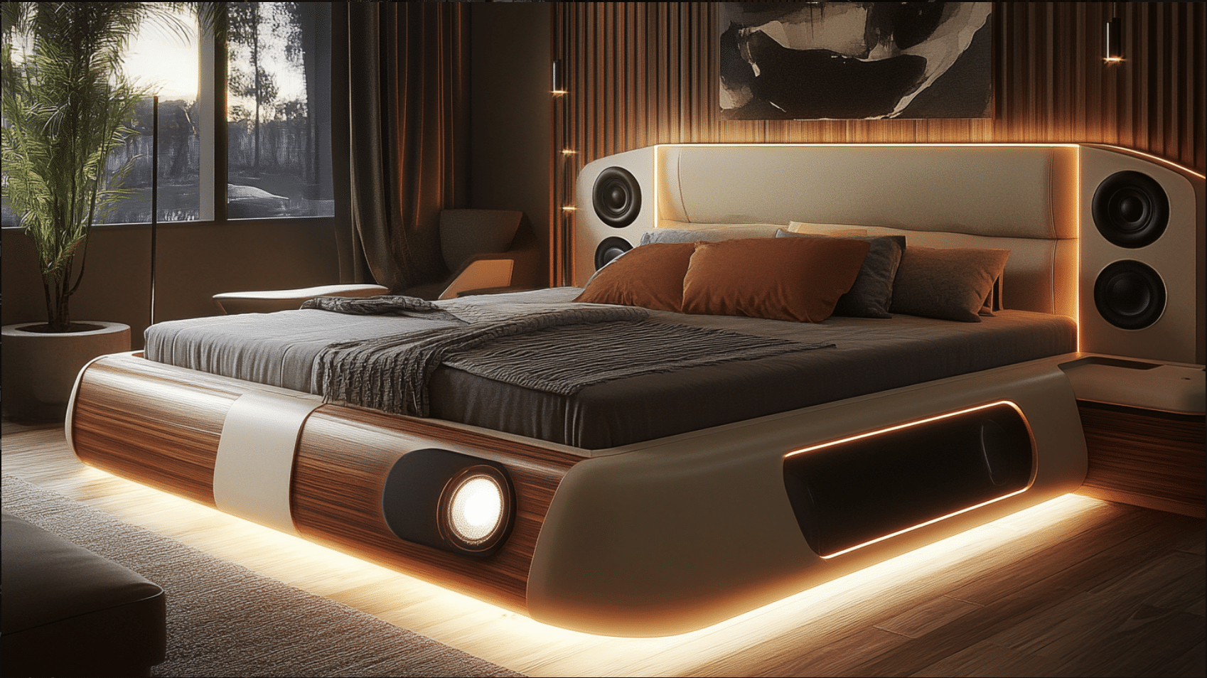 Custom-built_bed_with_Built-in_Speakers