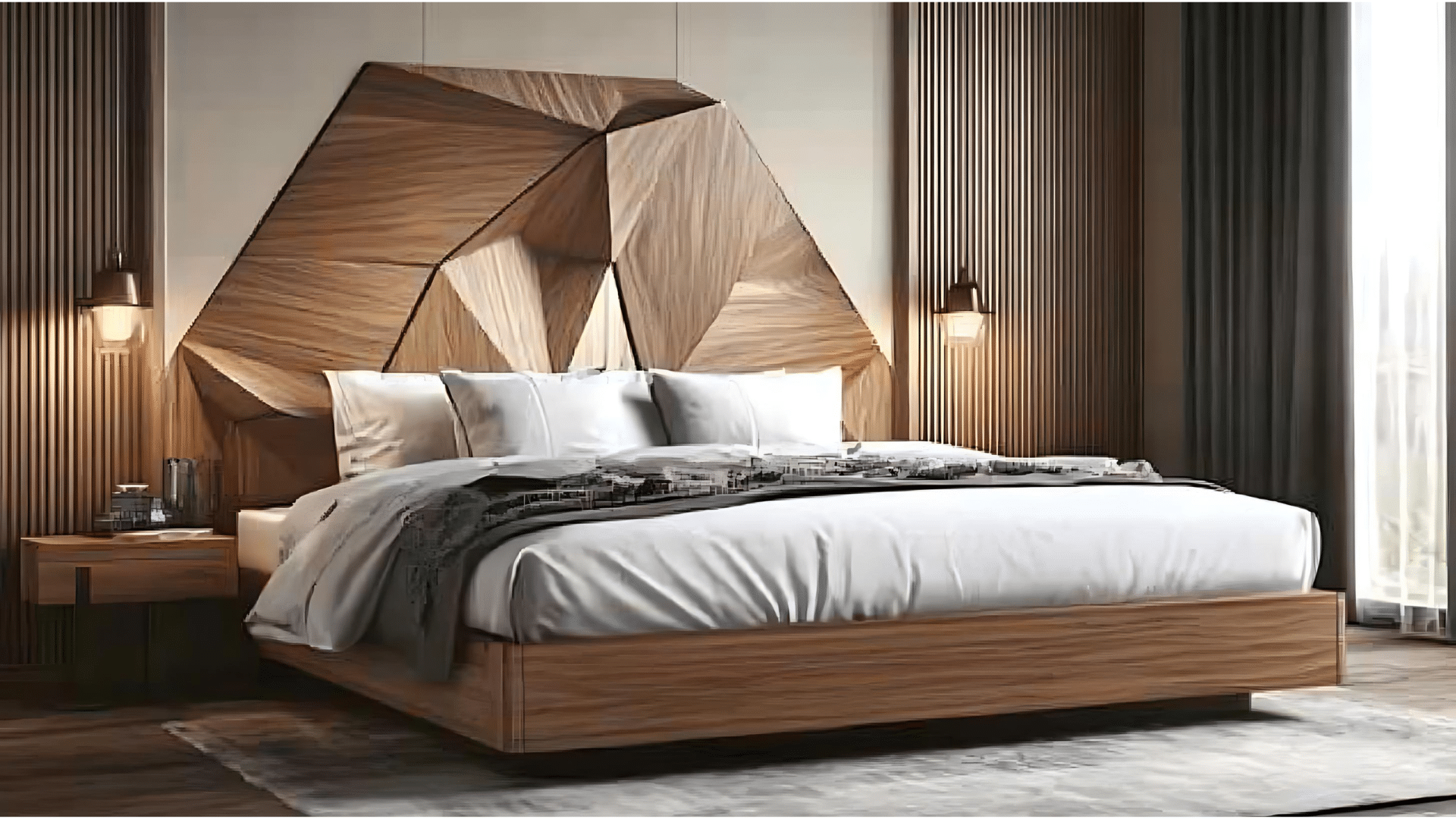 Geometric_Headboard_Bed