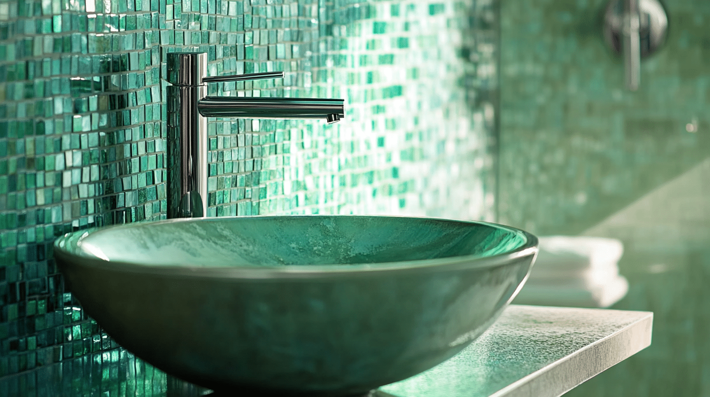 Green_Mosaic_Tile_Backsplash