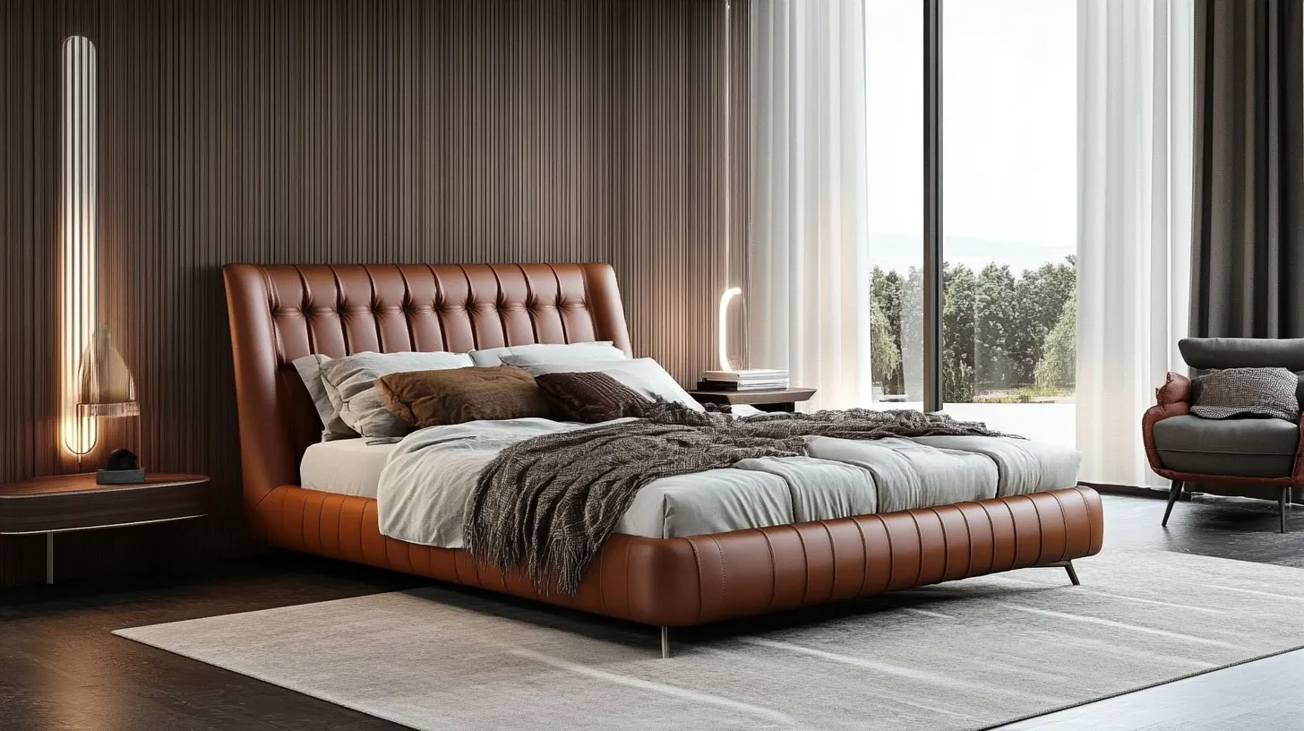 Leather_Upholstered_Frame_Bed