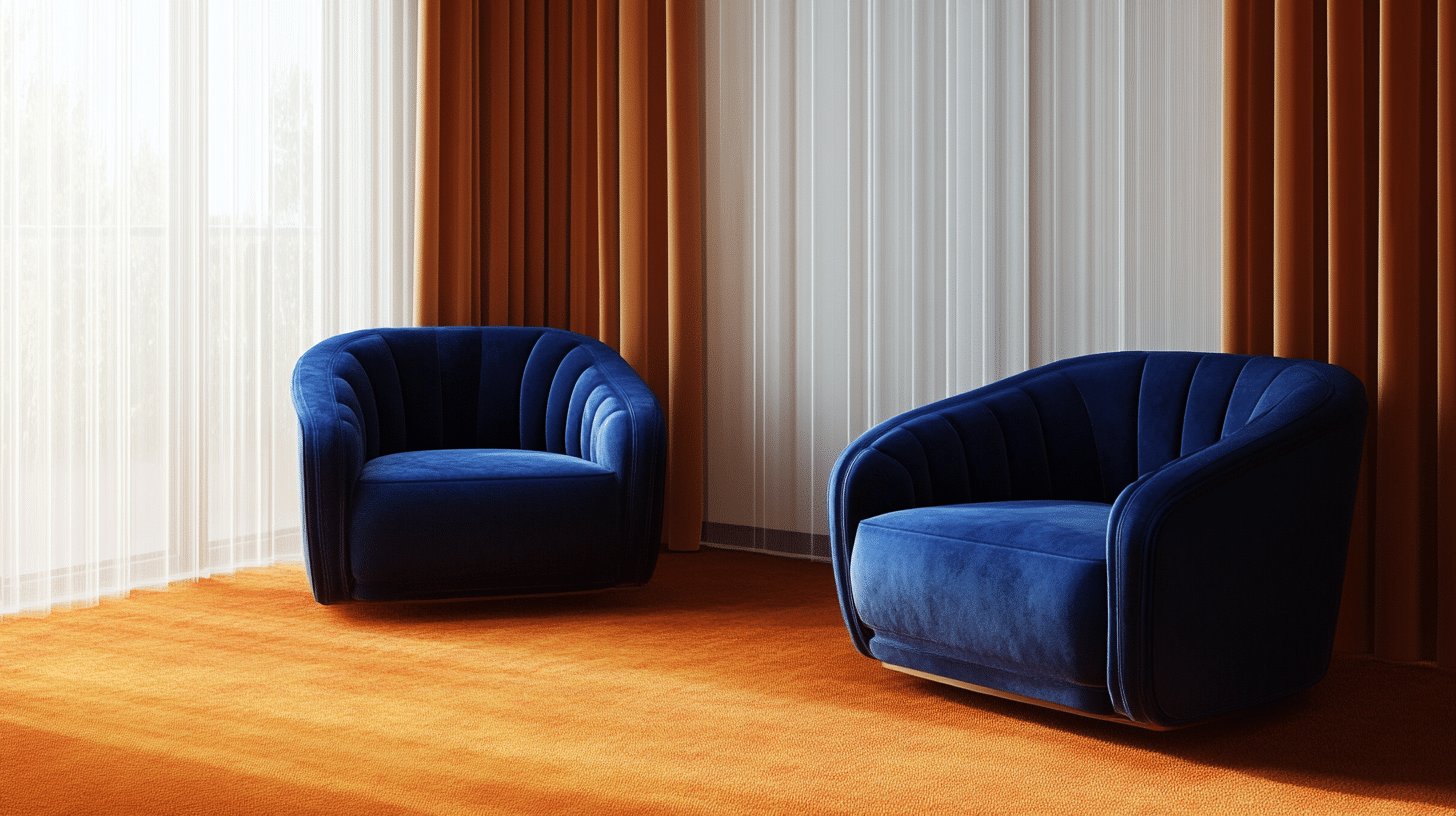 Navy_Blue_Couches_on_An_Orange_Carpet