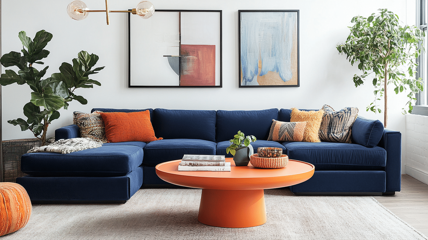 Navy_Sectional_with_Orange_Coffee_Table