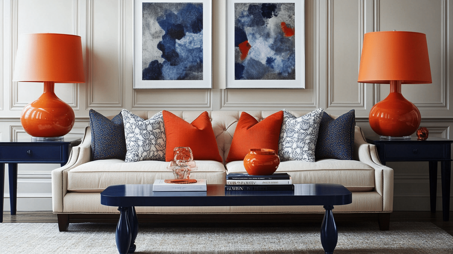 Orange_Lamps_on_Navy_Side_Tables