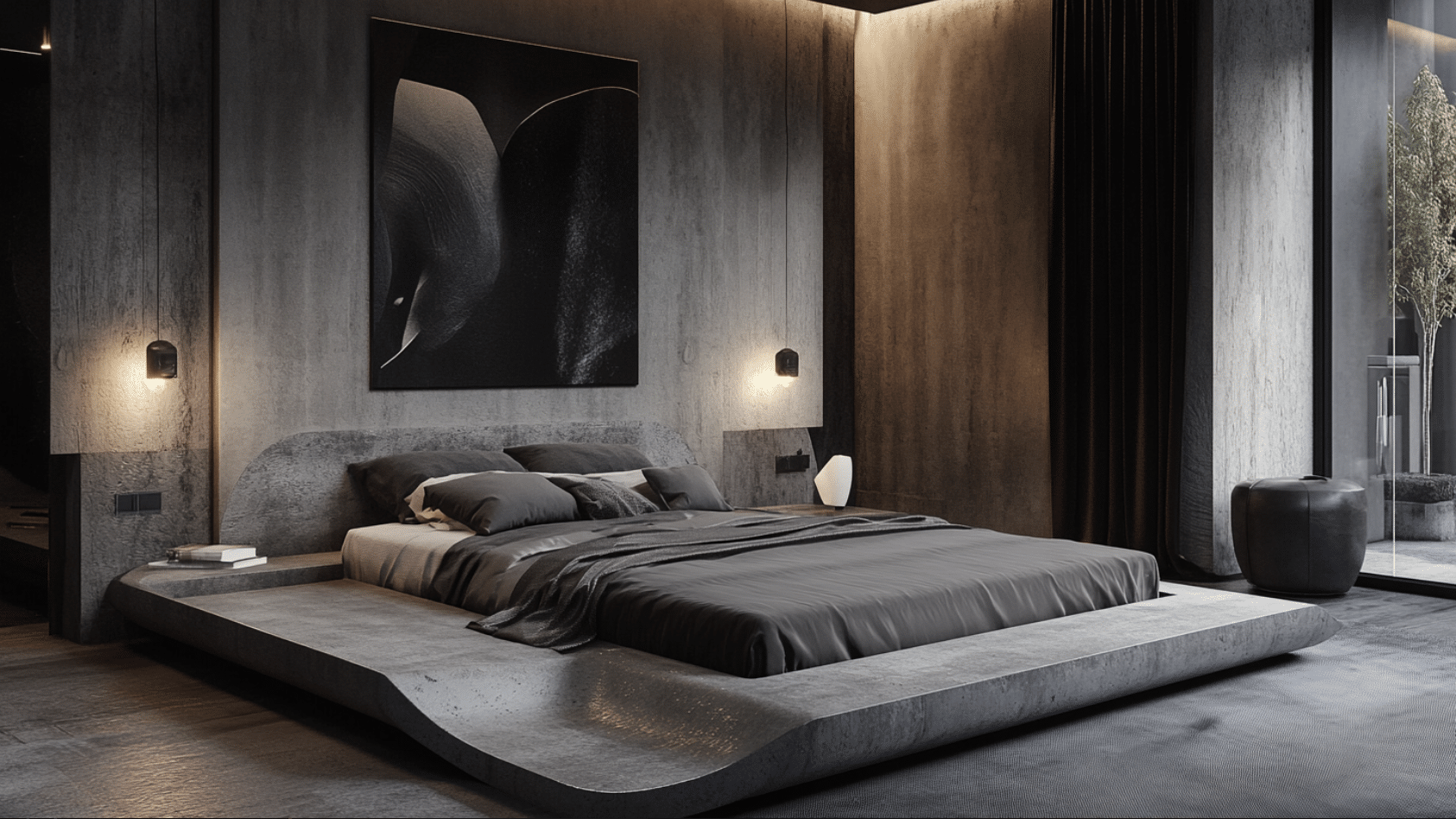 Unique_Concrete_Platform_Bed