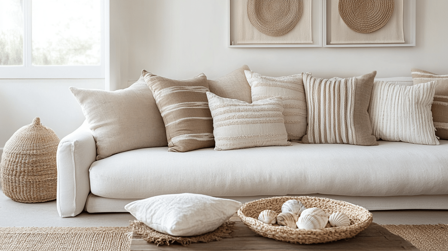 White_and_Beige_Patterned_Cushions