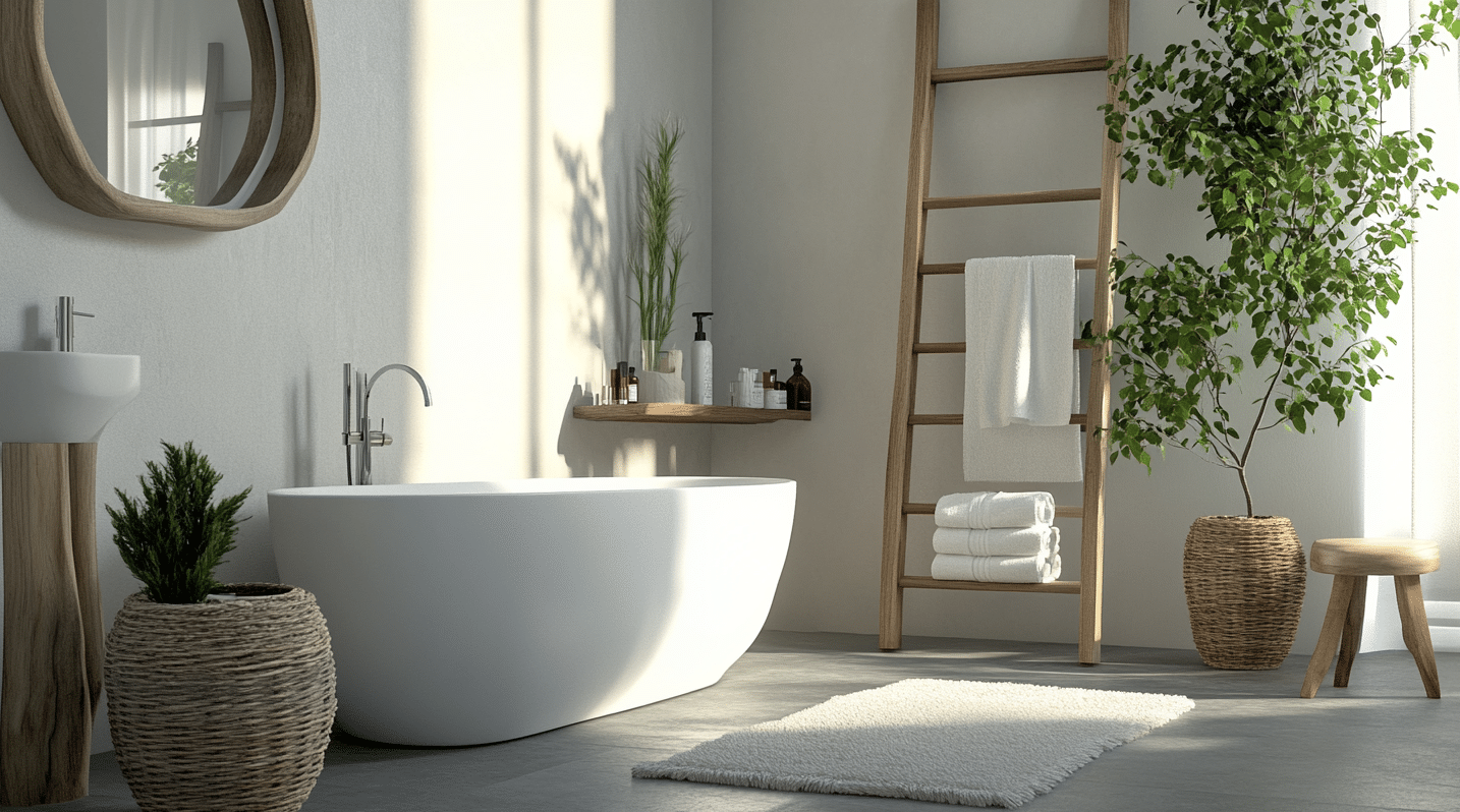 Wooden_Bath_Ladder_for_Towels