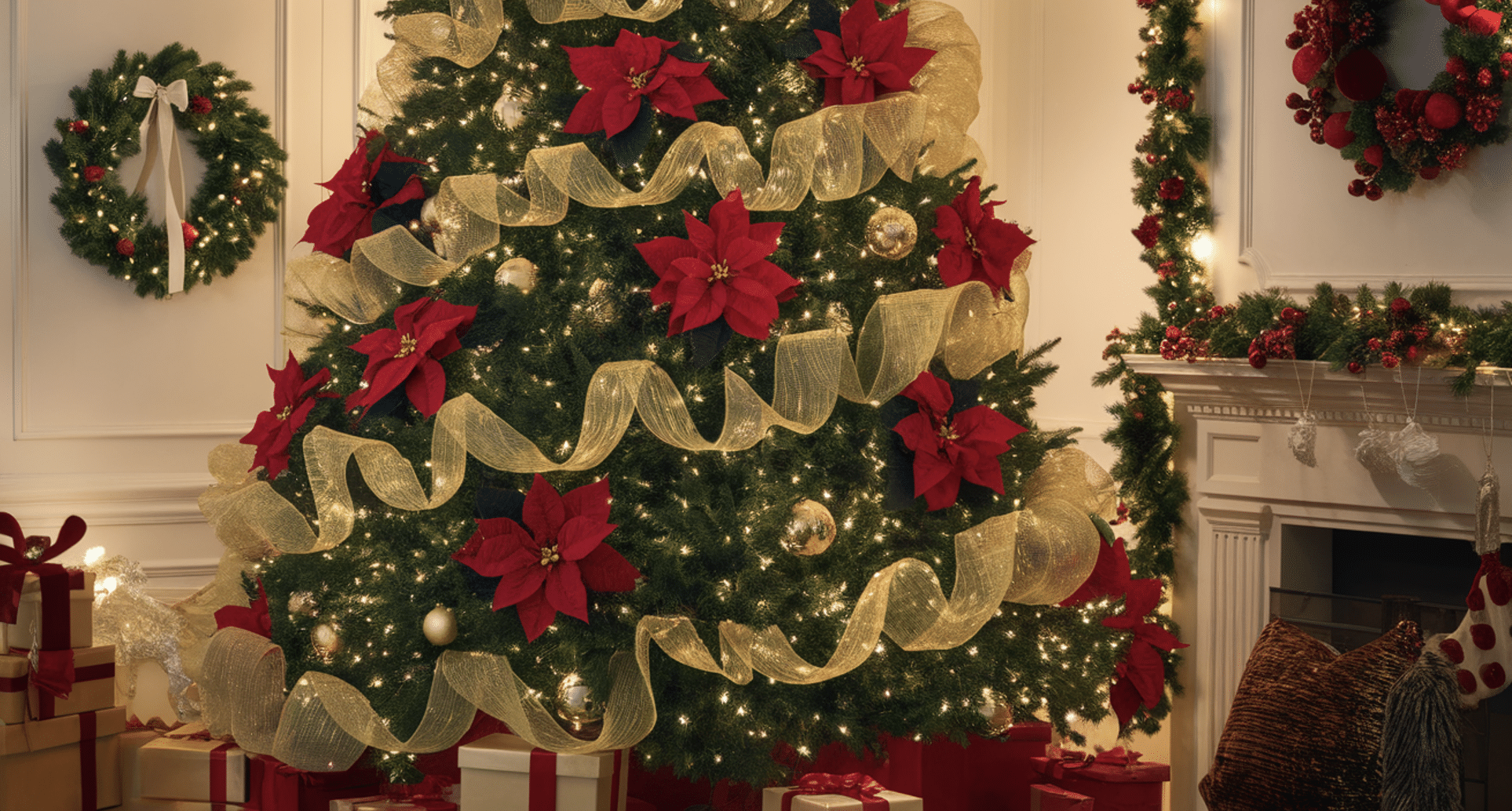 Metallic_Gold_Mesh_Garland_with_Red_Poinsettias