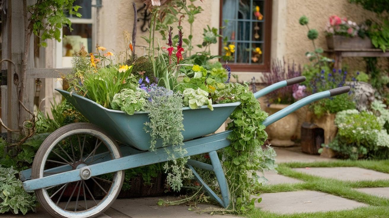 Vintage_Wheelbarrow_Display