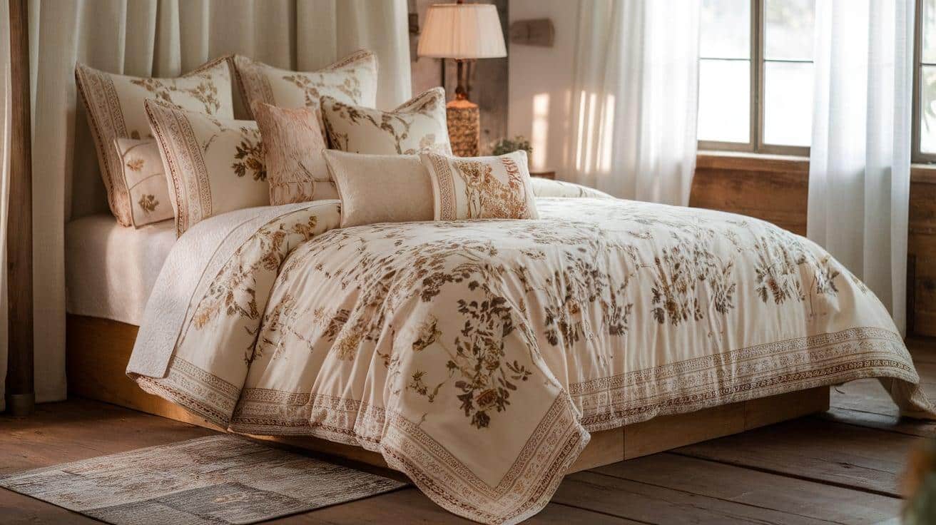 Cream_and_White_Floral_Bedding