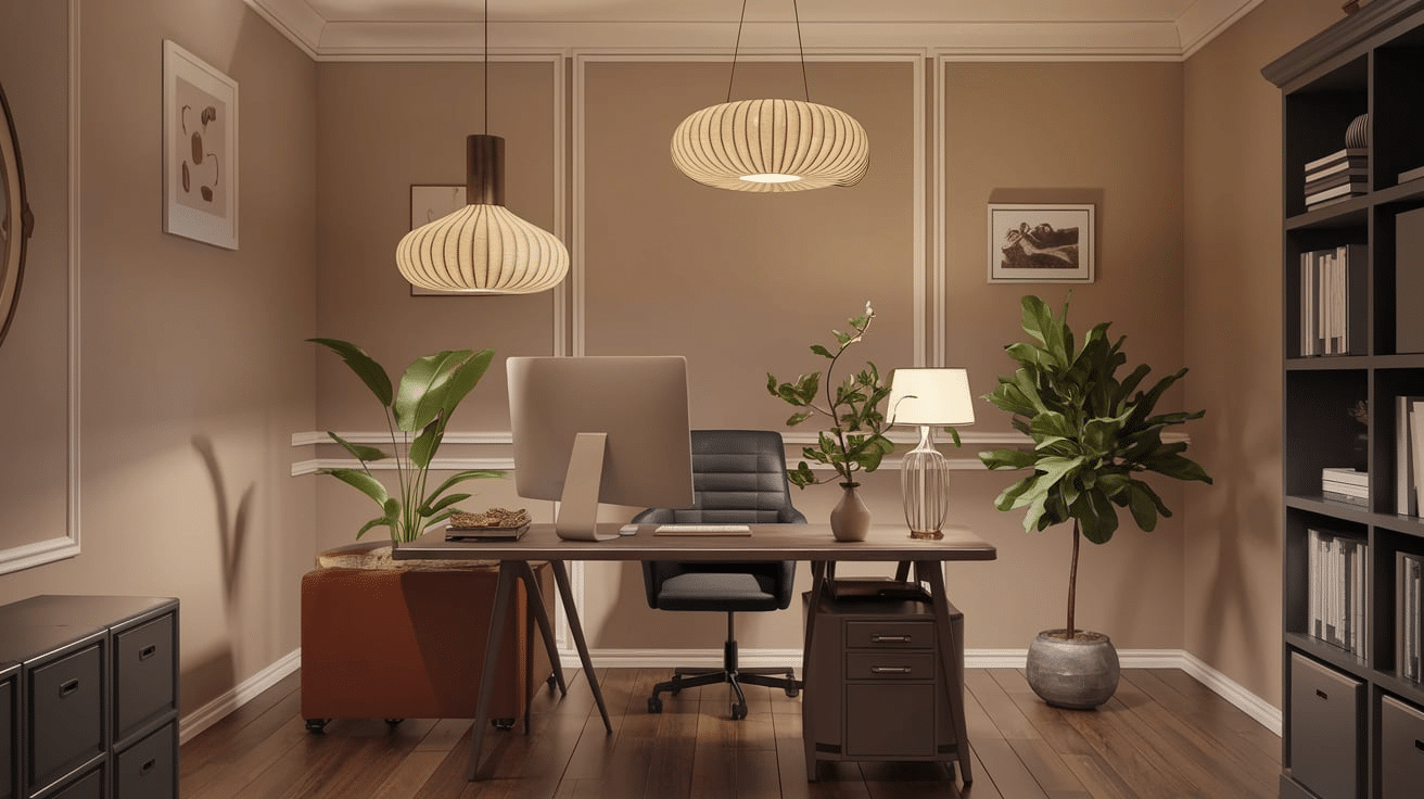 Cozy_Home_Office_with_Soft_Lighting_Fixtures