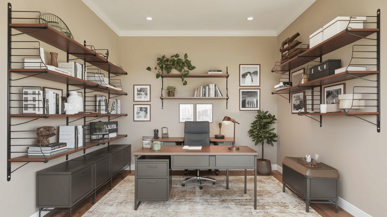 Cozy_Office_with_Customized_Shelving