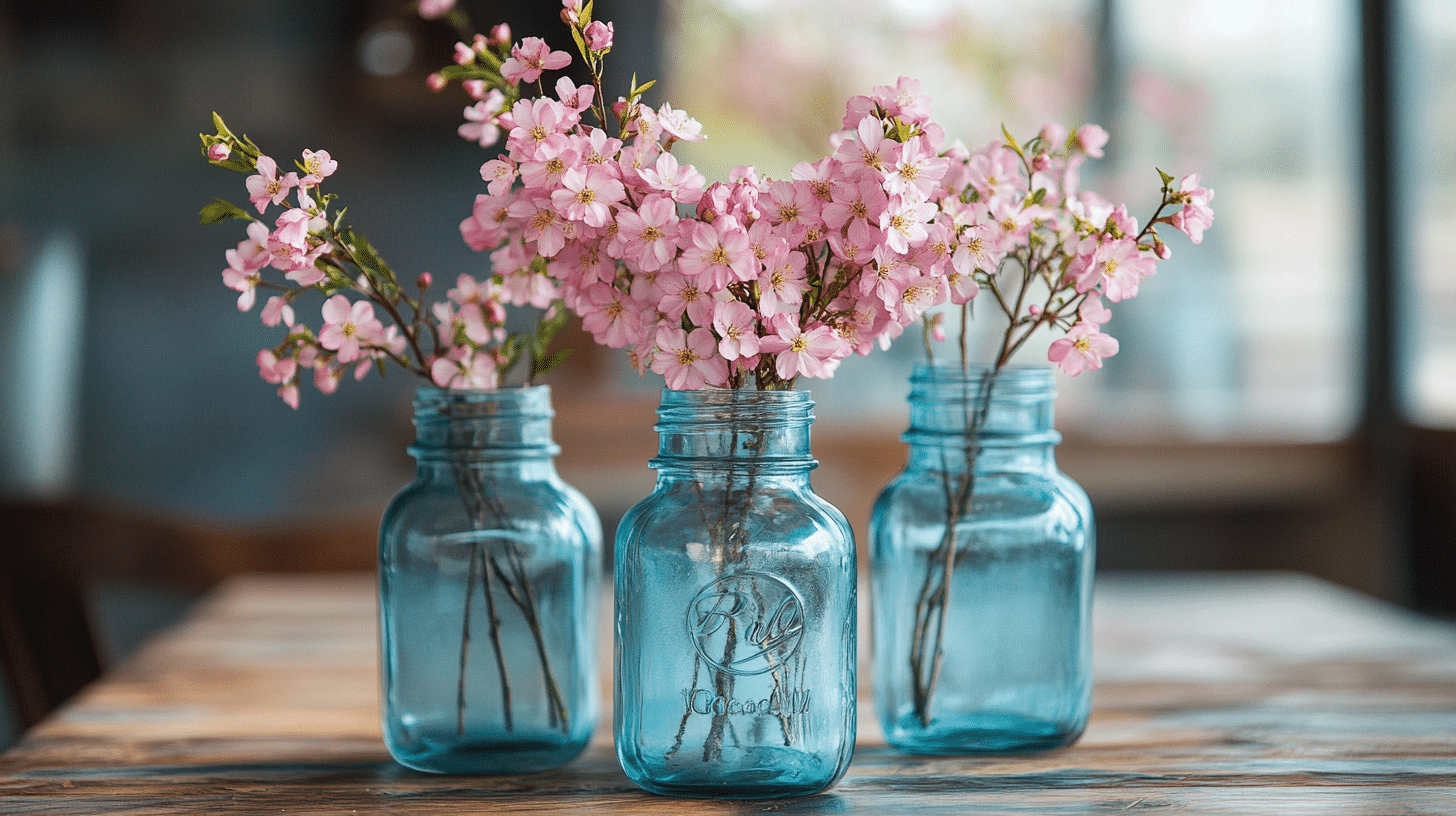 Light_Blue_Mason_Jar_Centerpieces