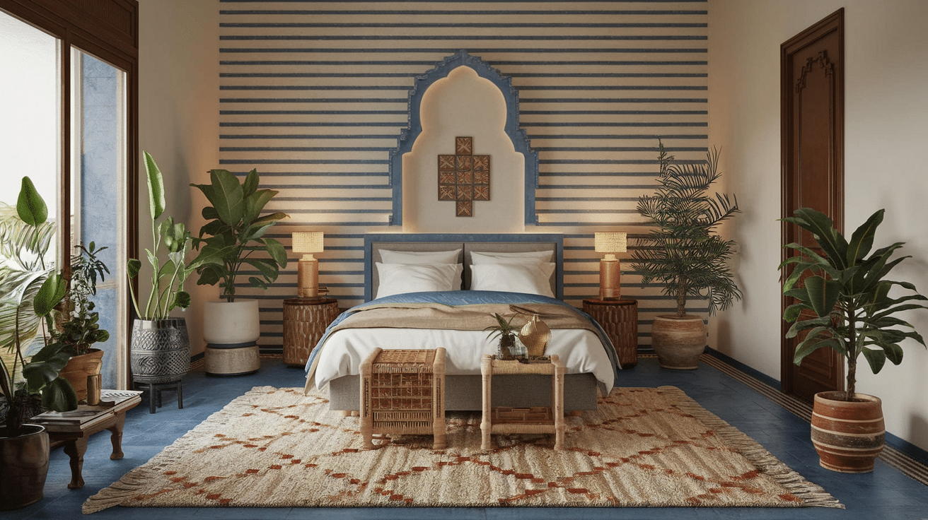 Moroccan_Bedroom_with_Indoor_Plants