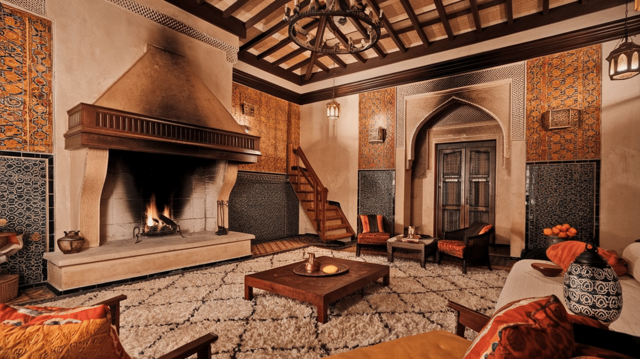 Moroccan_Bedroom_with_a_Fireplace_Feature