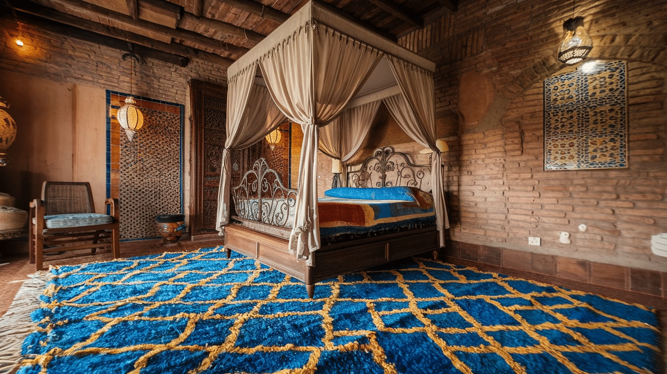 Moroccan_Bedroom_with_a_Plush_Rug