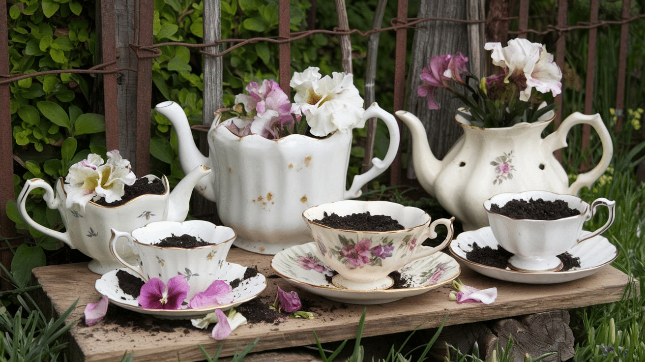 Recycled_Tea_Set_Garden_Display