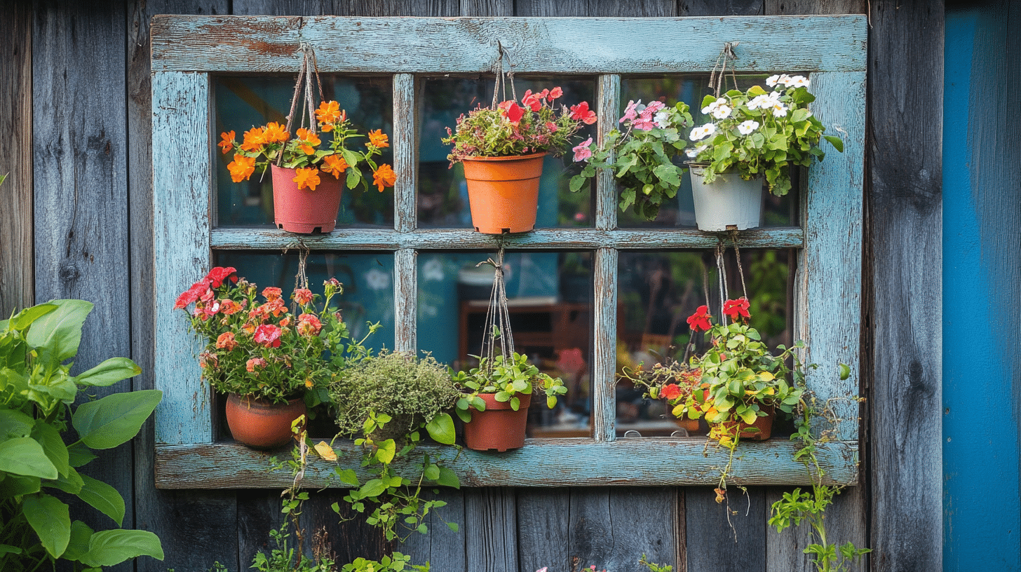 Recycled_Window_Frame_Wall_Planter