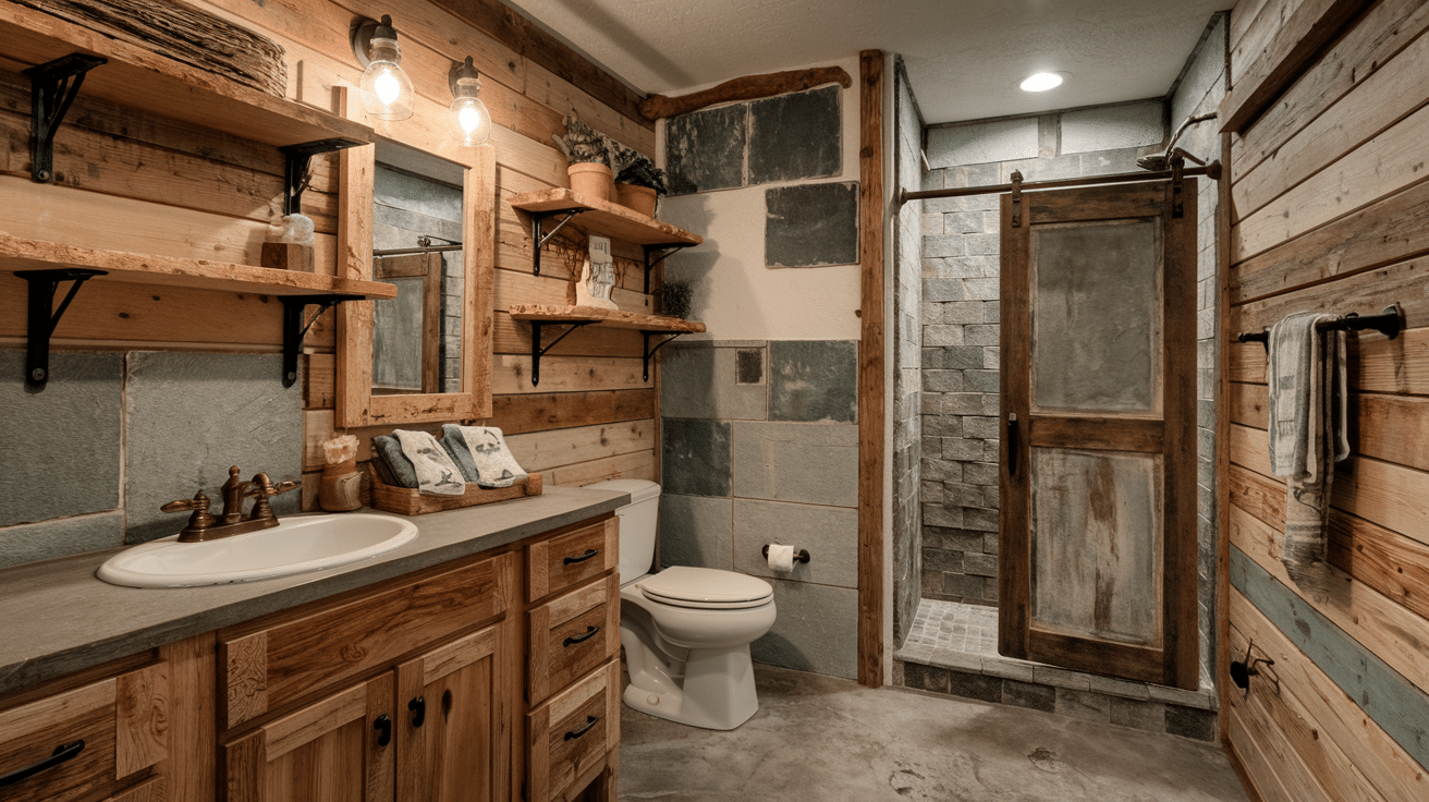 Rustic_Basement_Bathroom_with_Wood_Accents