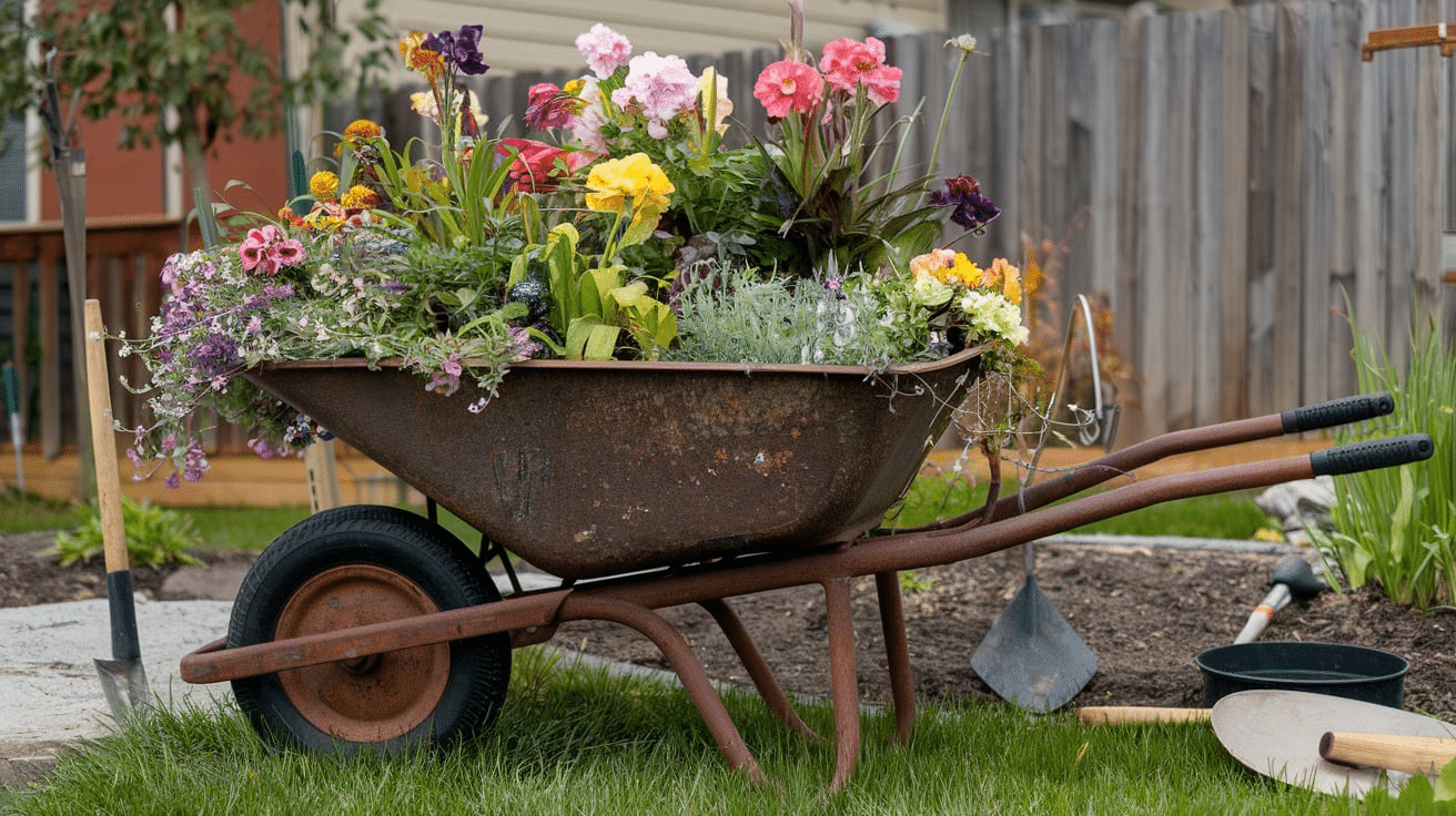 Upcycled_Wheelbarrow_Planter