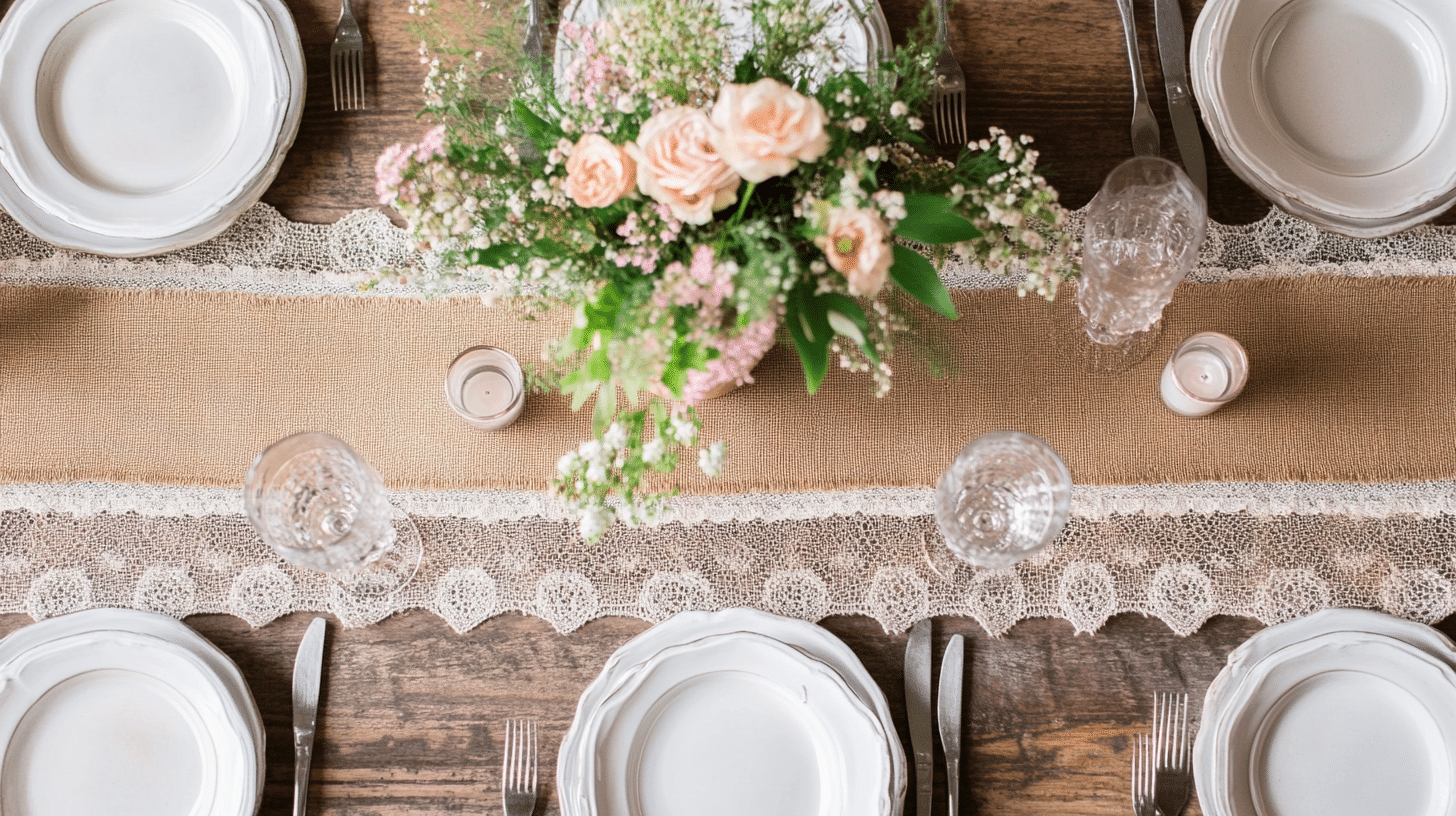 Burlap__Lace_Table_Runner