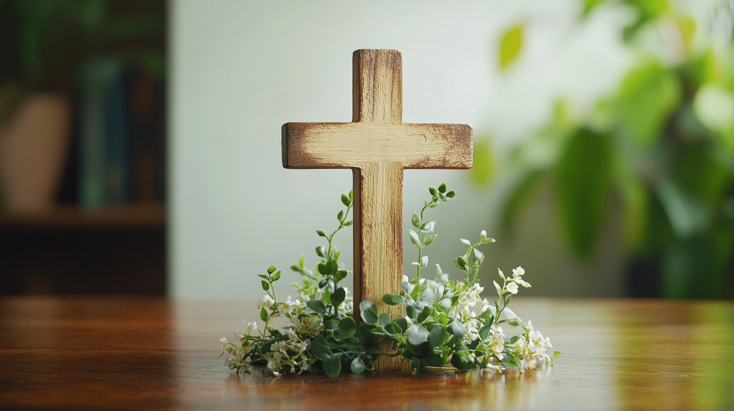 Cross-Carved_Wooden_Centerpiece