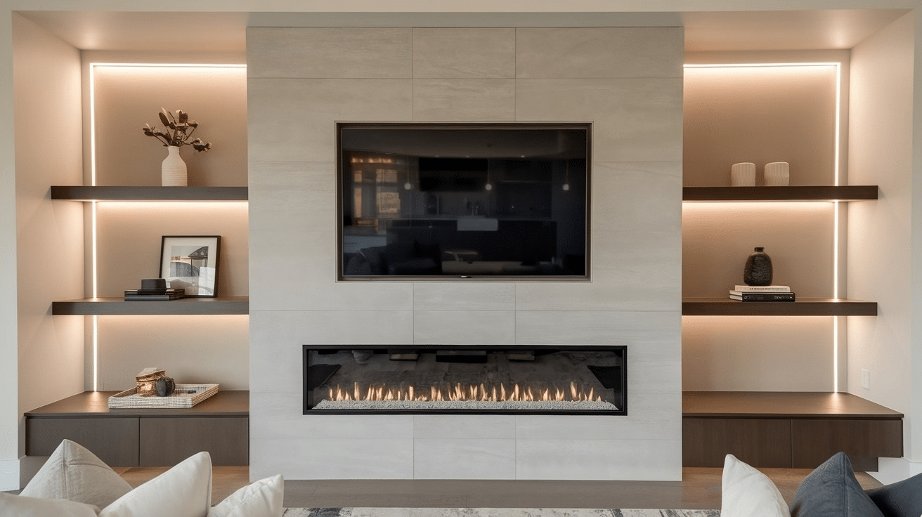 N-1_Sleek_Built-in_Fireplace_with_TV