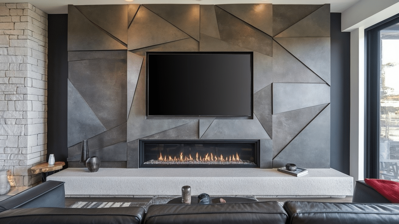 N-43_Geometric_Fireplace_Wall_with_TV