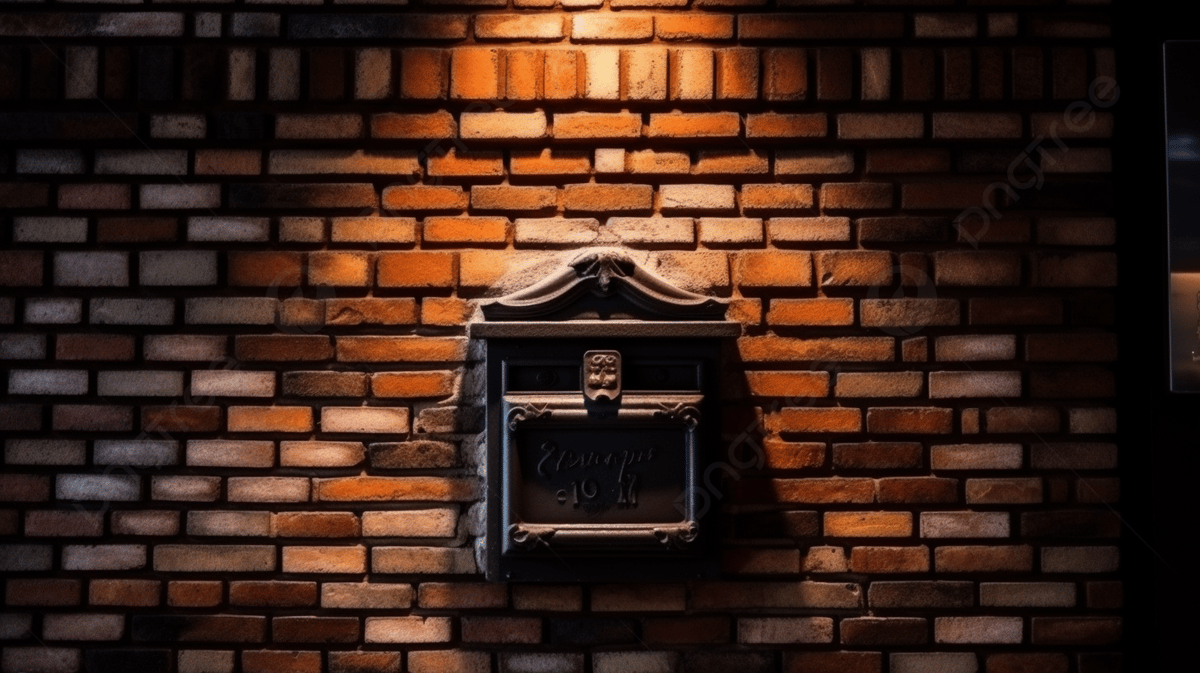Lit-Up Evening Brick Mailbox