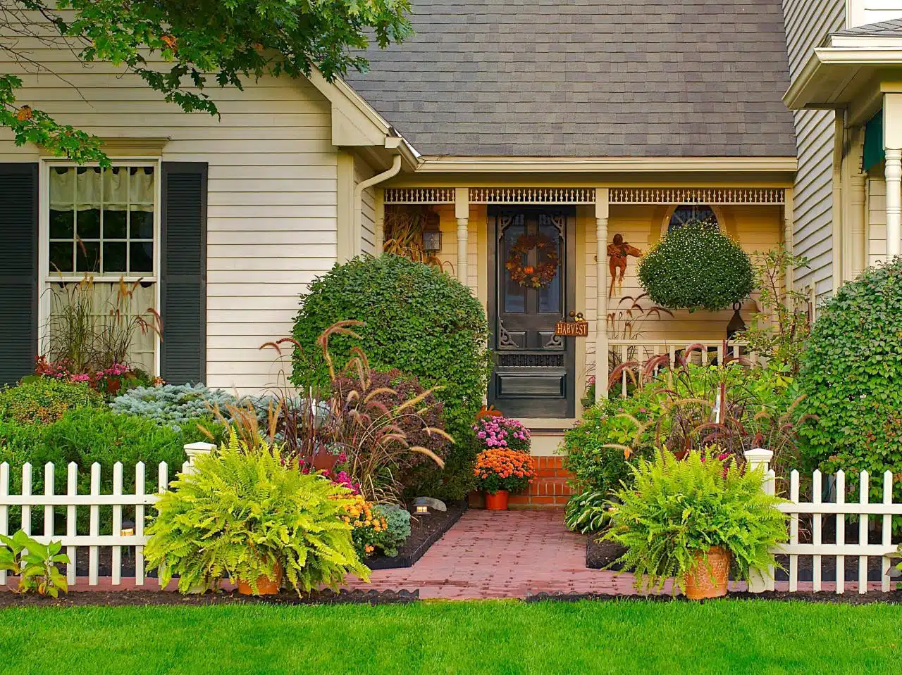 Making the Front Entrance Beautiful with Hanging Succulents